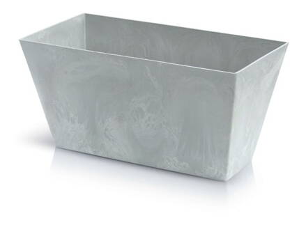 Kvetinac TUBUS Case Beton 600x324 mm, sivý