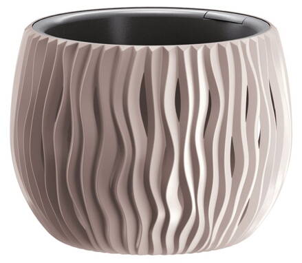 Kvetinac SANDY Bowl 240, 238x161 mm, mocca