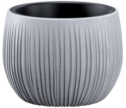 Kvetinac BETON Bowl,144x110 mm, sivý