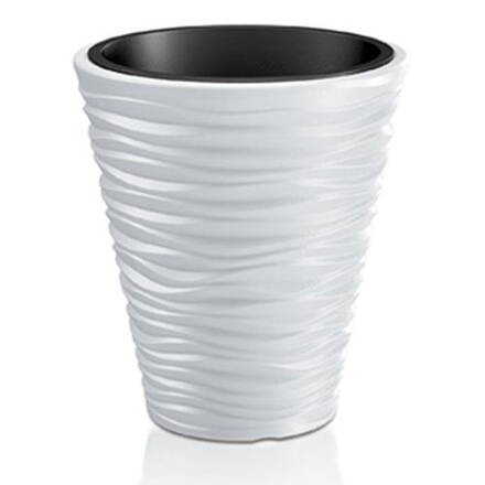 Kvetinac Sand 350, 345x385 mm, biely