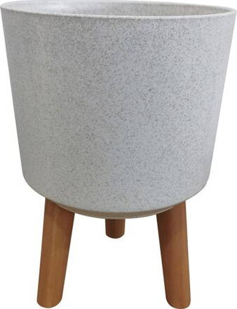Kvetináč Strend pro, farba White Weath Finish, 24,5x24,5x31 cm