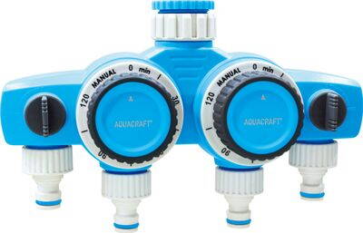 Casovac AQUACRAFT® 290040, 4-rozbočovač, Double, max. 120 min