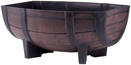 Kvetinac GDA Woodeff 817, teak, 41x29x19 cm, barel