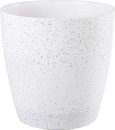 Kvetináč Strend Pro Stone, 35x35 cm, biely, efekt kameňa