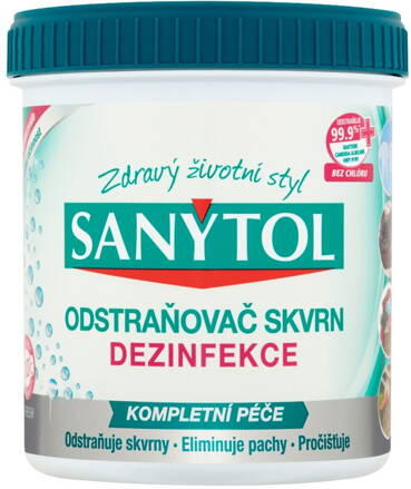 Dezinfekcia Sanytol, odstraňovač škvŕn, 450 g