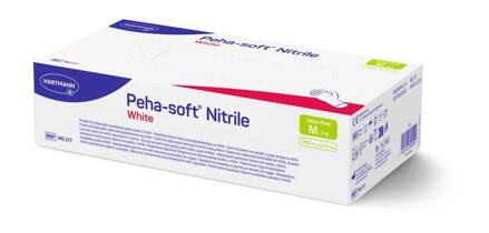 Rukavice Peha-soft nitrile, biele, M, bal. 100ks