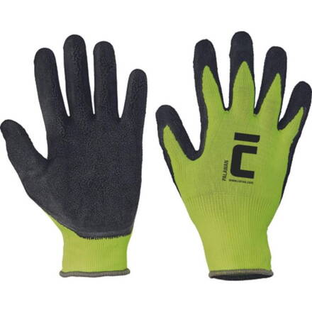 Rukavice PALAWAN 11, nylon, Latex, s blistrom