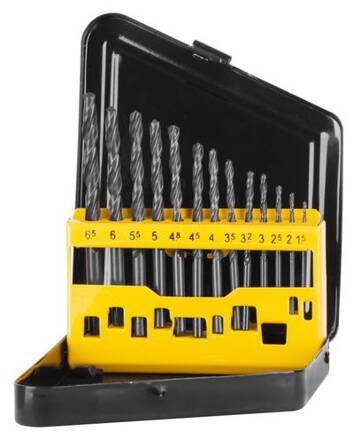 Sada vrtak STREND PRO FD131, 13 dielna, HSS, do kovu