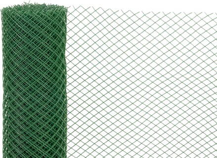 Pletivo ECONOMY 6, 1000/20x20 mm, 45° štvorcový vzor, 300g/m2, zelené, celoplastové, bal. 10 m