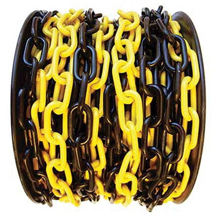 Retaz SLC 6 mm, L-25 m, plast, žlto-čierna