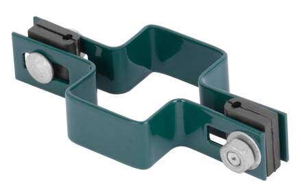 Objimka EUROSTANDARD 60x40, priebezna, zelena, Zn+PVC, RAL6005