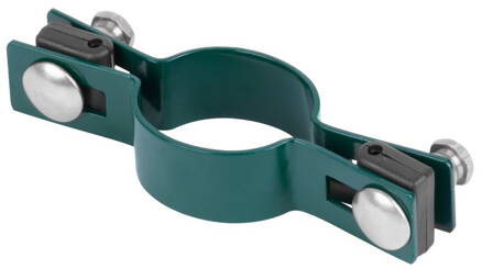 Objimka EUROSTANDARD 38 mm, priebezna, zelena, Zn+PVC, RAL6005