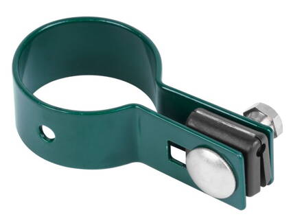 Objimka EUROSTANDARD 48 mm, koncova, zelena, Zn+PVC, RAL6005