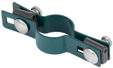 Objimka EUROSTANDARD 48 mm, priebezna, zelena, Zn+PVC, RAL6005