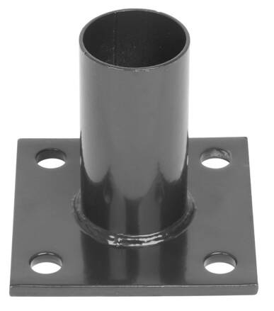 Pätka METALTEC, pre okrúhly stlpik 48mm, antracit, RAL7016, na ukotvenie, max. 150cm