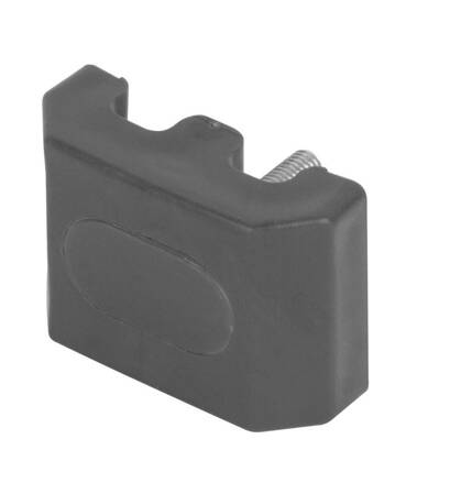 Uchytka EUROSTANDARD 60x60 mm, na panel, vrátane skrutky, tvar M, antracit, bal. 10ks