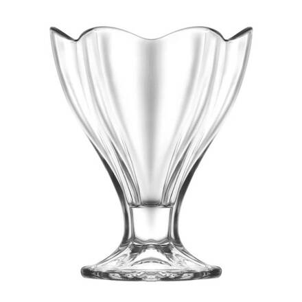 Pohár Lily, LAV, sklenený, na zmrzlinu a dezert, 250 ml, 100x127 mm, bal. 6 ks
