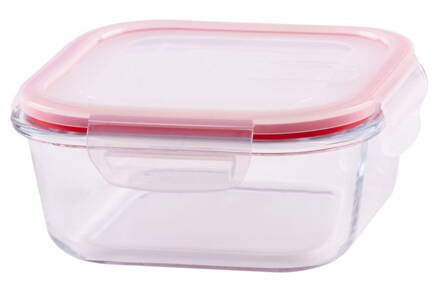 Doza MagicHome BSG1, 0750 ml, 15x15x6 cm, borosilikátové sklo/PP