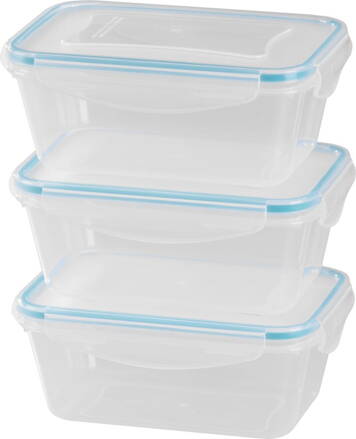 Dóza MagicHome Lunchbox set YH376, obdĺžniková, sada 3 ks, 1000 ml, 189x131x77 mm