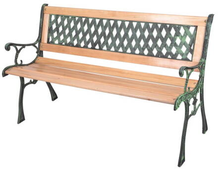 Lavicka záhradná GODIVA, 122x54x73 cm, drevo/plast