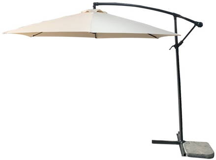 Slnecnik DEMI, béžový, 300 cm, 42 mm, PE