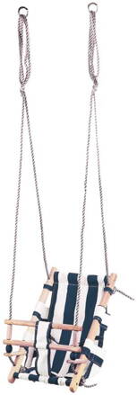 Hojdacka LEQ FUMIKO, 36x24x45 cm, detská, tkanina/drevo, modrá