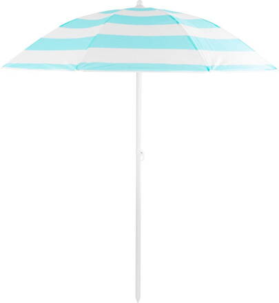 Slnečník DALIA 180 cm, 32/32 mm, s naklápacím kĺbom, modro-biely, plážový