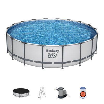 Bazén Bestway® Steel Pro MAX, 56462, filter, pumpa, rebrík, plachta, 5,49x1,22 m