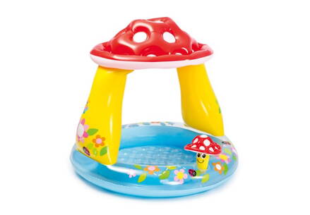 Bazénik Intex® 57114, Mushroom, detský, nafukovací, so strieškou, 1,02x0,89 m