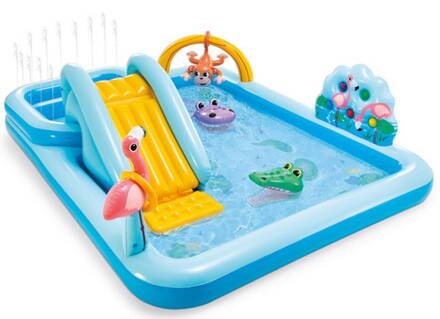 Bazénik Intex® 57161, Jungle adventure play center, detský, nafukovací, 2,44x1,98x0,71 m