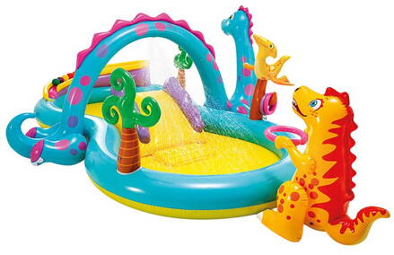 Bazénik Intex® 57135, Dinoland play center, detský, nafukovací, 3,02x2,29x1,12 m