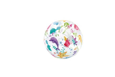 Lopta Intex® 59040NP Lively Print, plážová, detská, nafukovacia, do vody, mix dizajnov, 51 cm