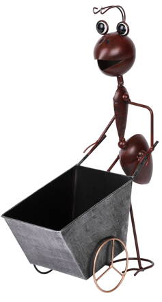 Dekoracia Mecco 4212, Mravec s vozíkom, 46 cm