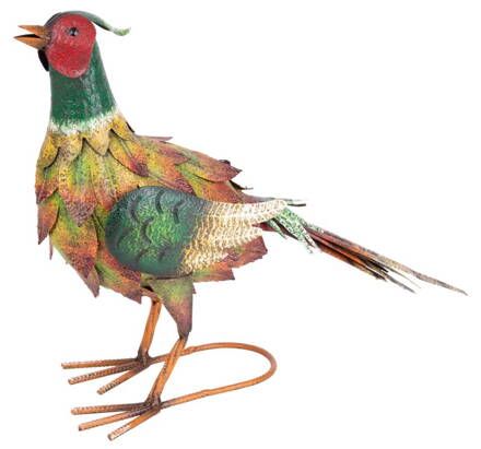 Dekoracia Mecco, Bažant, 39.5 cm, plech