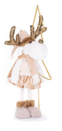 Dekorácia MagicHome Vianoce, Sobia laň, 50 cm