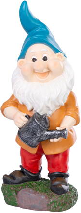 Dekorácia MagicHome, Trpaslík s konvičkou, polyresin, 12,5x12x30 cm