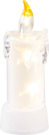 Sviečka MagicHome Vianoce, 3x LED, teplá biela, interiér, 5x13,5 cm