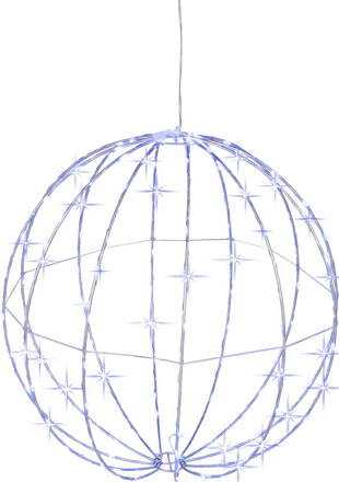 Dekorácia MagicHome Vianoce, guľa, 144xLED, studená biela, 40 cm