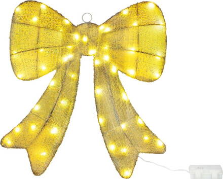 Dekorácia MagicHome Vianoce, Mašľa, 50xLED teplá biela, IP44, 45x4x45 cm