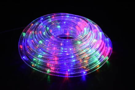Reťaz MagicHome Vianoce Rolight, 240 LED multicolor, 8 funkcií, 230 V, 50 Hz, IP44, exteriér, L-10 m