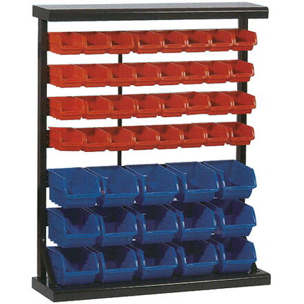 Stojan HL3202, zásobníky, 32 malých PVC boxov a 15 veľkých PVC boxov, 94x30x115 cm