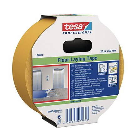 Paska tesa® PRO tesafix®, univerzálna, fóliová, biela, 50 mm, L-10 m