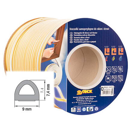 Tesnenie Stomil SD-1CX/6-0 • D, 9x7.4 mm, 6 m, biele