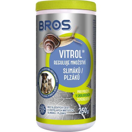 Prípravok Vitrol Bros, proti slimákom, 250 g