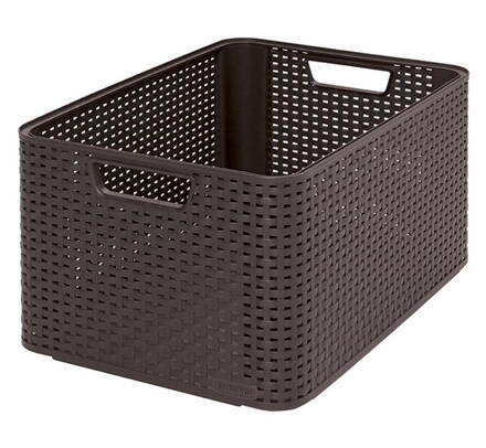 Košík Curver® STYLE L, mocca, 44x23x33 cm