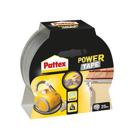 Paska Pattex® Power Tape, 50 mm, L-25 m, strieborná