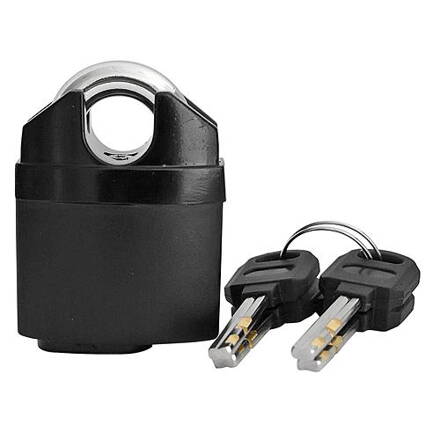 Zamok SECURE, 50 mm, oceľový, bezpečnostný, visiaci