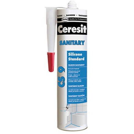 Silikon CERESIT CS9, 280 ml, Sanitárny Standard, transparent