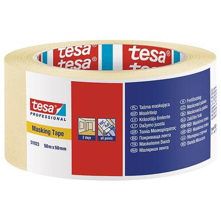 Paska tesa® PRO, maskovacia, 50 mm, L-50 m