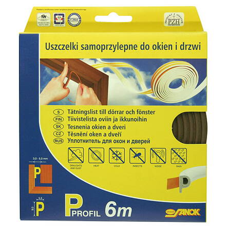 Tesnenie Stomil SD-1AX/6-0 • D, 9x7.4 mm, 6 m, hnedé